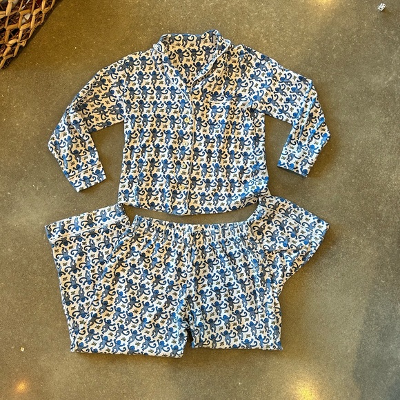 Roller Rabbit Other - Roller Rabbit Blue Monkey Pajama Set